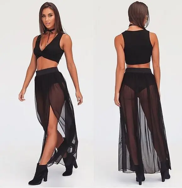 

2019 New Perspective stitching Bohemian Resort Skirt Solid Color Beach Apron