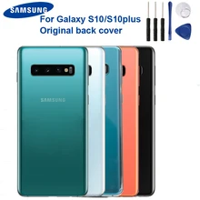 Оригинальная замена Батарея задняя крышка двери Стекло для samsung S10 X SM-G9730 S10 плюс SM-G9750 задняя крышка чехол Стекло задняя крышка