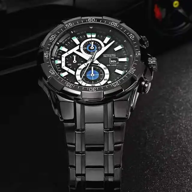 Men Quartz Full Steel Watches Luxury Casual Reloj Business Waterproof and shockproof Wristwatch Stainless Steel Watch Men Quartz Full Steel Watches Luxury Casual Reloj Business Waterproof and shockproof Wristwatch Stainless Steel Watch