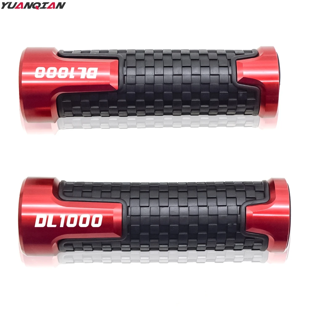 Красный 7/8 ''22mm руль мотоцикла ручка, рукоятка штыри для SUZUKI DL1000 DL 1000 DL-1000 V-STROM 2002 - Цвет: Красный