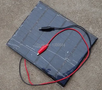 

10pcs/lots 3.5W 18V Solar Cell Polycrystalline Solar Panel+Crocodile Clip For Charging 12V Battery Solar Charger 165*135*3MM