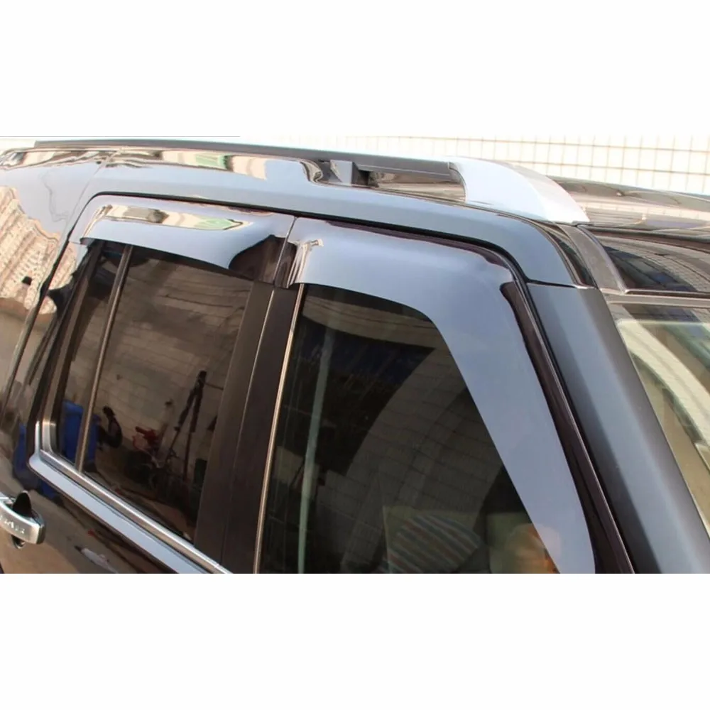 4 шт. окна тела стороны дефлектор защита солнцезащитный козырек Щит чехол для Land Rover LR4 LR3 2009- стайлинга автомобилей авто аксессуары
