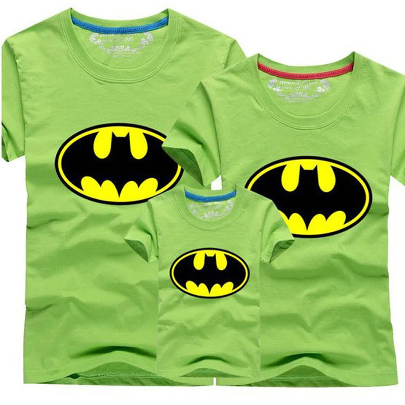 AD/1 предмет; Семейные комплекты с Бэтменом; Одинаковая одежда для мамы и дочки, папы и сына