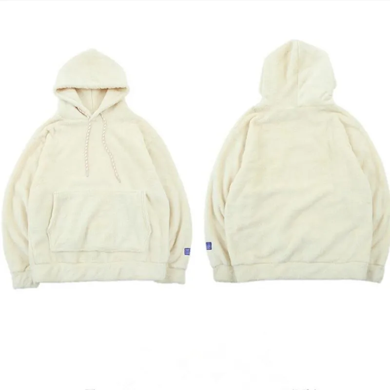 

2019 INS Europe America Justin Bieber Men Pullover Fleece Sherpa Hoodies Keep warm Fashion Hiphop oversized Clothing Sweatshirts