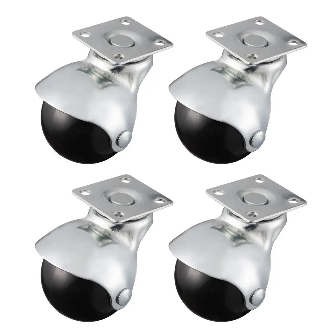 

2 Inch Plate Swivel Hooded Ball Casters Wheels for Office Chair, 66 lb. Load Capacity, 4 Pack