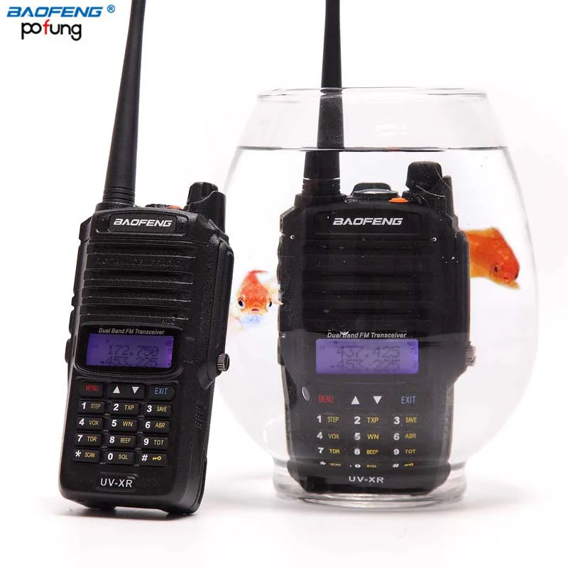 Baofeng UV-XR водонепроницаемый Walkie Talkie 10 Вт мощное радио CB Ham Радио портативное радио 10 км дальность двухстороннее радио Охота - Цвет: factory sandard