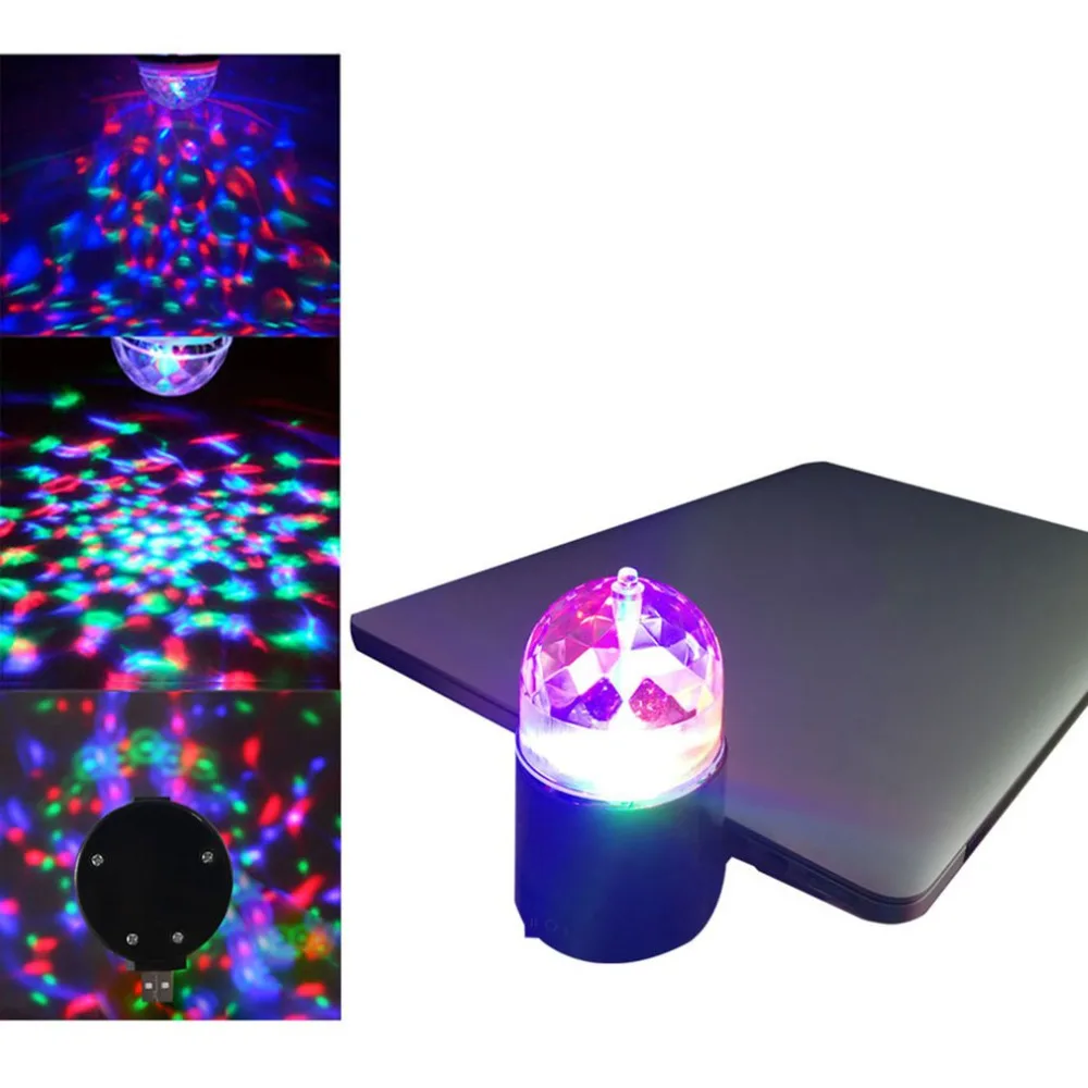 

LED Stage Light Sound Control Crystal Magic Disco DJ KTV Party Lamp