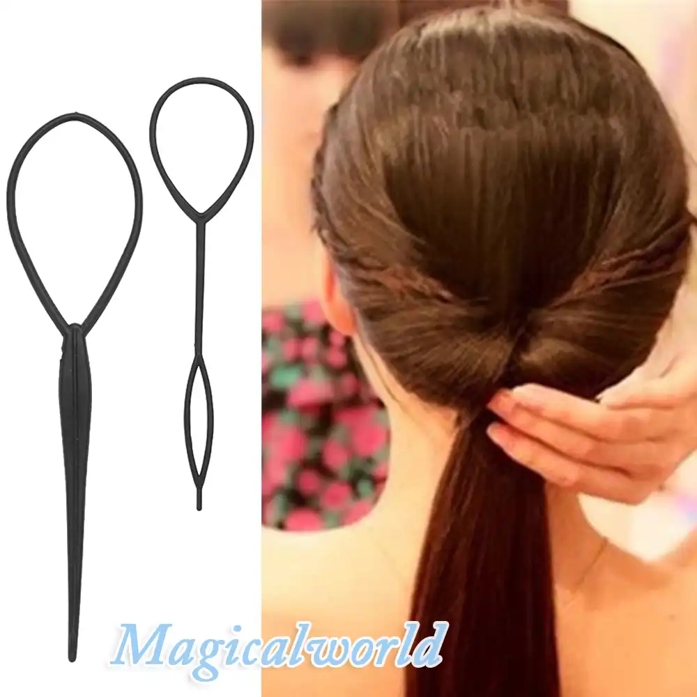 5pcs Set Professional Bun Roller Maker Twist Curler Hair Braid