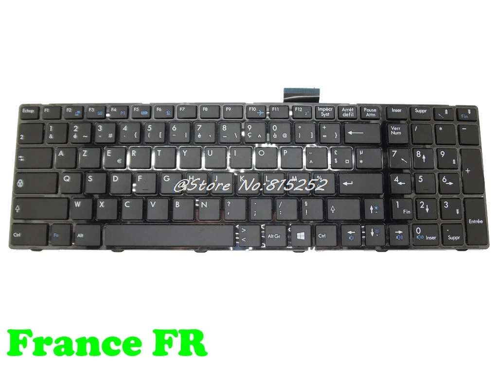 Клавиатура для ноутбука MSI GE60 GP70 V139922CK1 CS FR гр V123322IK1 SP V123322CK1 S1N-3ECZ2G1-SA0 S1N-3EFR2B1-SA0 S1N-3EFR2K1-SA0 FR США RU