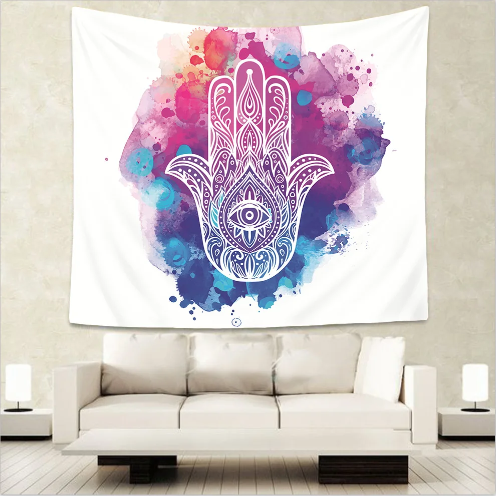 

Art Abstract Palm Pattern Tapestry Wall Hanging Tapestries Bedspread Beach Towel Yoga Mat Blanket Table Cloth 200*150 TAP266