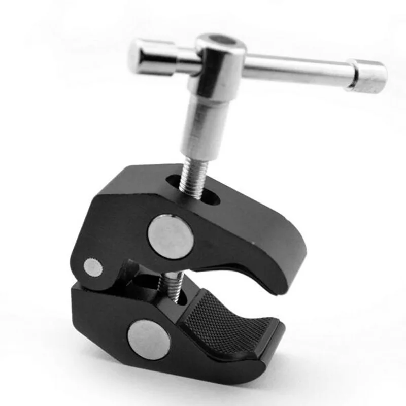

Metal large Crab clamp tripod Super Pliers Clip for LCD Monitor LED light DSLR rig studio light magic arm camera accessories