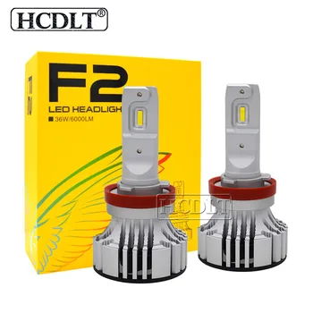 

HCDLT 1 Set F2 Car LED Headlight Bulb H1 H7 H11 HB3 9005 HB4 9006 H4 6500K 72W CSP Chips Turbo Fan Auto Headlamp Light 12V 24V