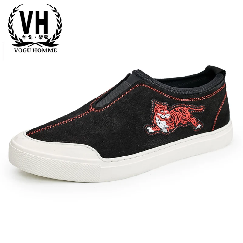 

spring and autumn summer British retro leather men's casual shoes all-match cowhide breathable retro shoes male Doug shoes men