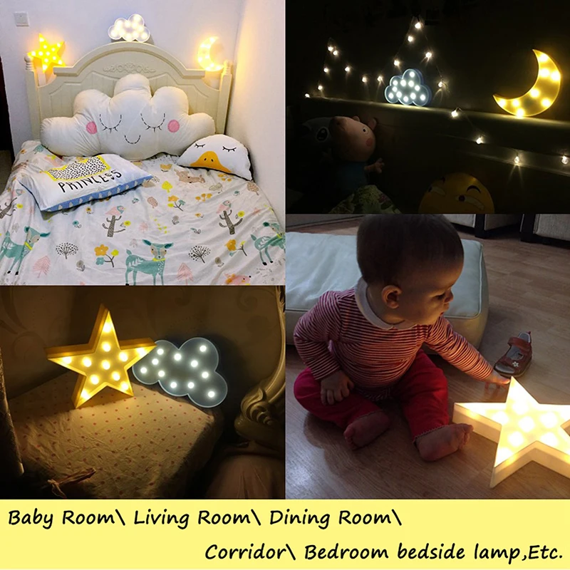 Moon Star Cloud Night Lights (9)