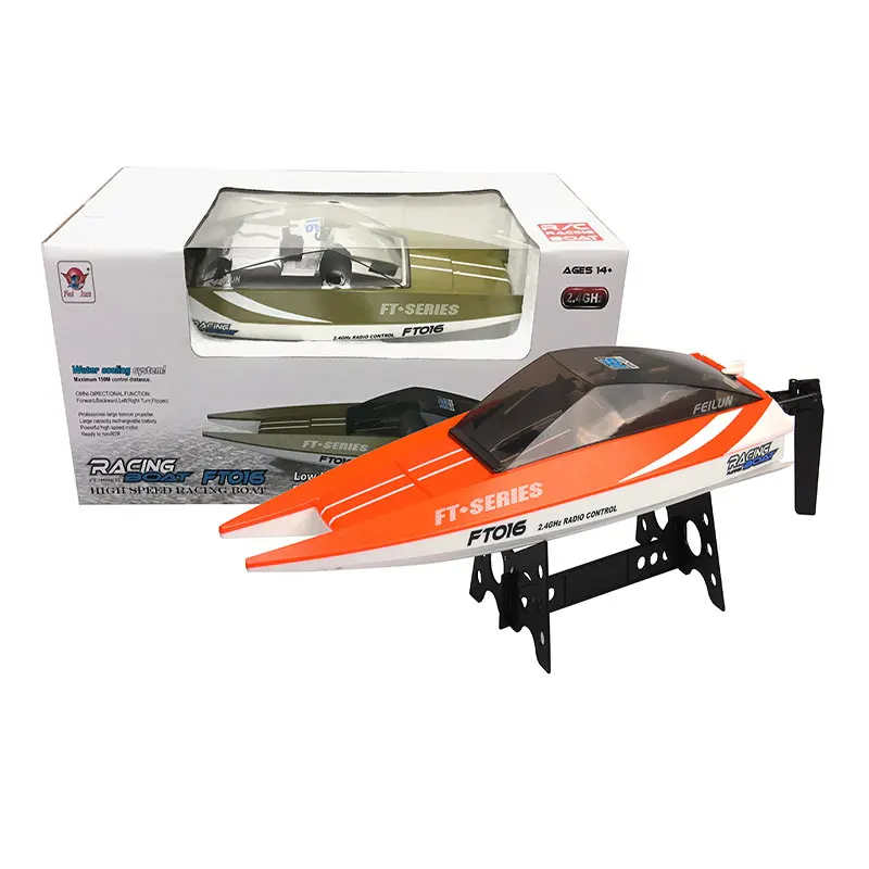 

High Speed Racing Boat FT016 45cm 2.4G RC Brushless 30km/h Water Cooling System Remote Control Boat Toy for boys husband