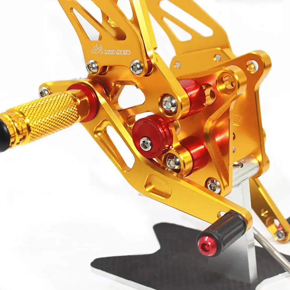 Подножки для Suzuki Hayabusa GSXR1300 1999-2011 2012 2013 CNC Регулируемые подножки Rider Rearset подставка для ног