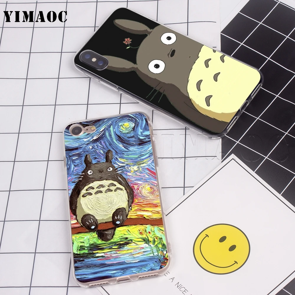YIMAOC Мой сосед Тоторо чехол для Xiaomi Redmi Mi Note MAX 3 6a 7 8 9se mix 2s a1 a2 Lite mi6 mi8 se pocophone