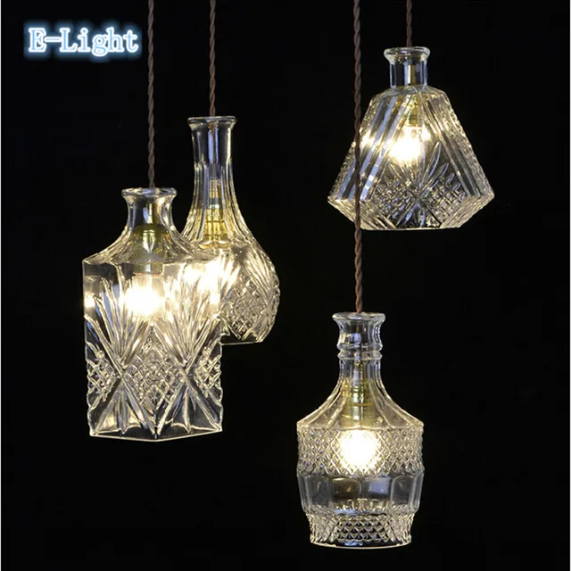 Modern Minimalist Gorgeous Retro Bottle Pendant Lights