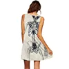 3D Skeleton A-Line Print Tunic Dress 1