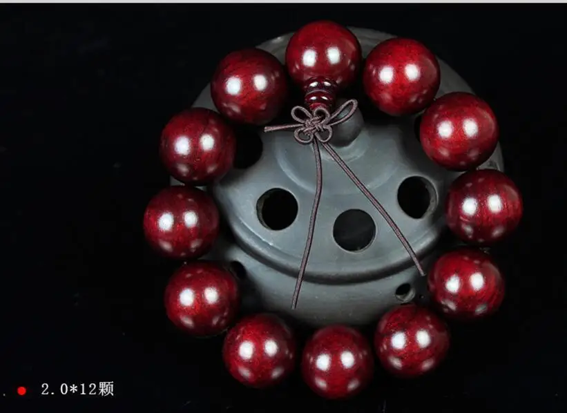 

20mm Nice Natural Red Sandalwood Beaded Bracelet For Cool Man and Fashion Man