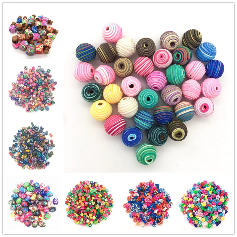 

polymer clay fruit,animal,flowers slices and round beads scent bottle,the clay slices for phone/jewelry/earing hands decoration.