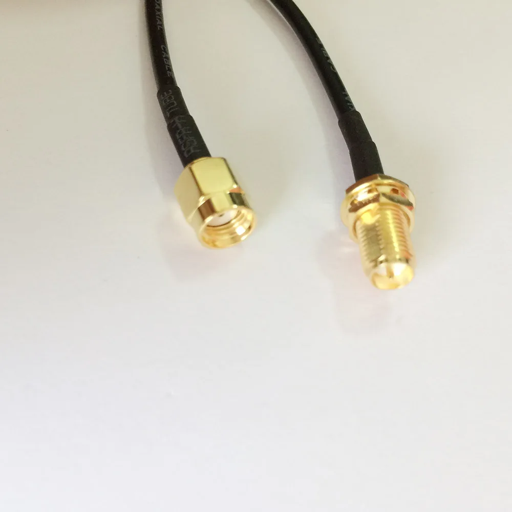 

ALLISHOP 1pcs/6M External WiFi Wireless Antenna Extension Cable with RP-SMA Male to RP SMA Female Connector RG174