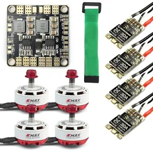 Мини RC гоночный Дрон бесщеточный мотор ESC Combo 4x EMAX RS2306 2400KV& Mini ESC BLHeli-s 30A+ мини распределительная плата питания