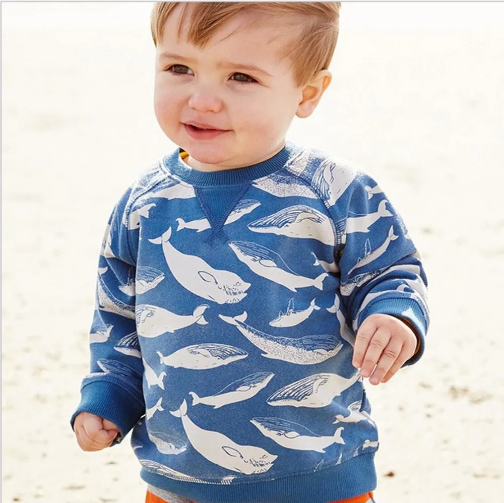 2017 Boy Tees T shirt Sprint and Autumn Cute baby boy T shirt Toddler