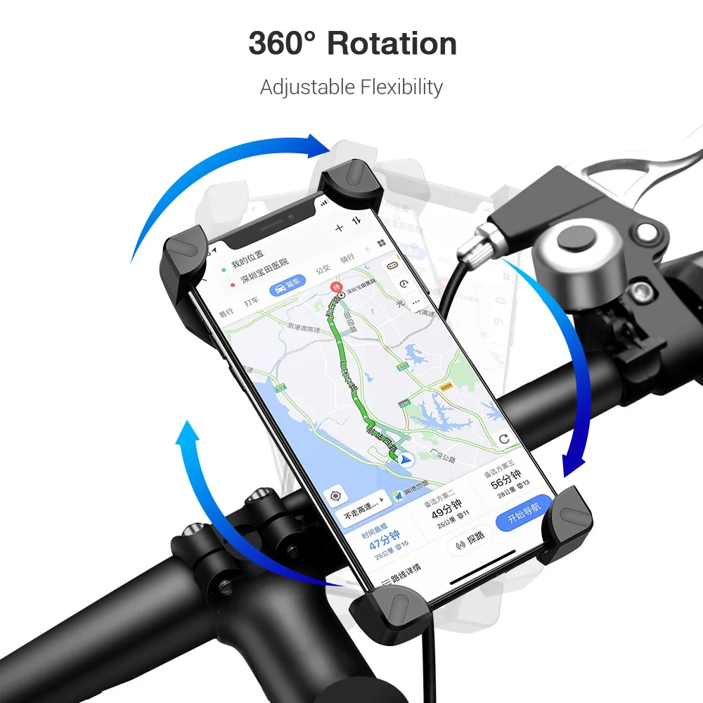 KISSCASE Fahrrad Telefon Halter Für iPhone Samsung Universal Mobile Handy Halter Bike Lenker Clip S