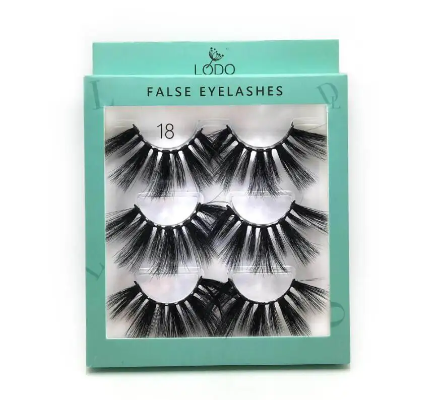 3pair 18 3/12/13/16 Multipack3D половину Накладные ресницы ручной работы тонкие пушистые длинные ресницы натуральный инструменты для макияжа глаз искусственный щеточка для ресниц - Цвет: 3pair 18