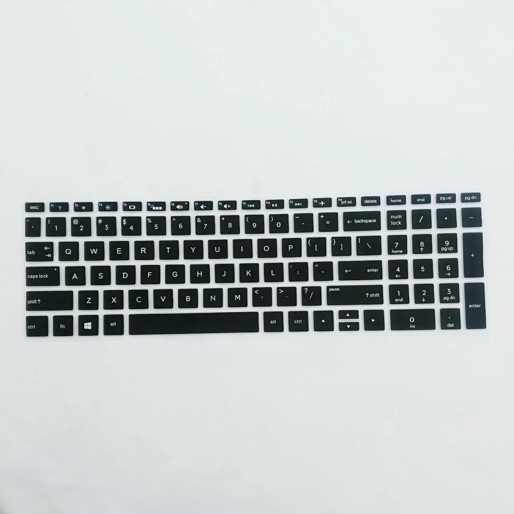 

Laptop Keyboard Protective Film Desktop Keyboard Skin Cover for HP 15.6 inch BF Laptop Black Silicone Waterproof Dustproof