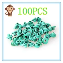 YILONG 100 шт Мягкий зеленый цвет Т Тип татуировки втулки для материалы для швейной машинки 2100407-7