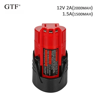 

Rechargeable Batteries for Milwaukee 12V 2000mah 2Ah Li-Ion Replacement Battery For Milwaukee 1500mah 1.5Ah Power Tool battery