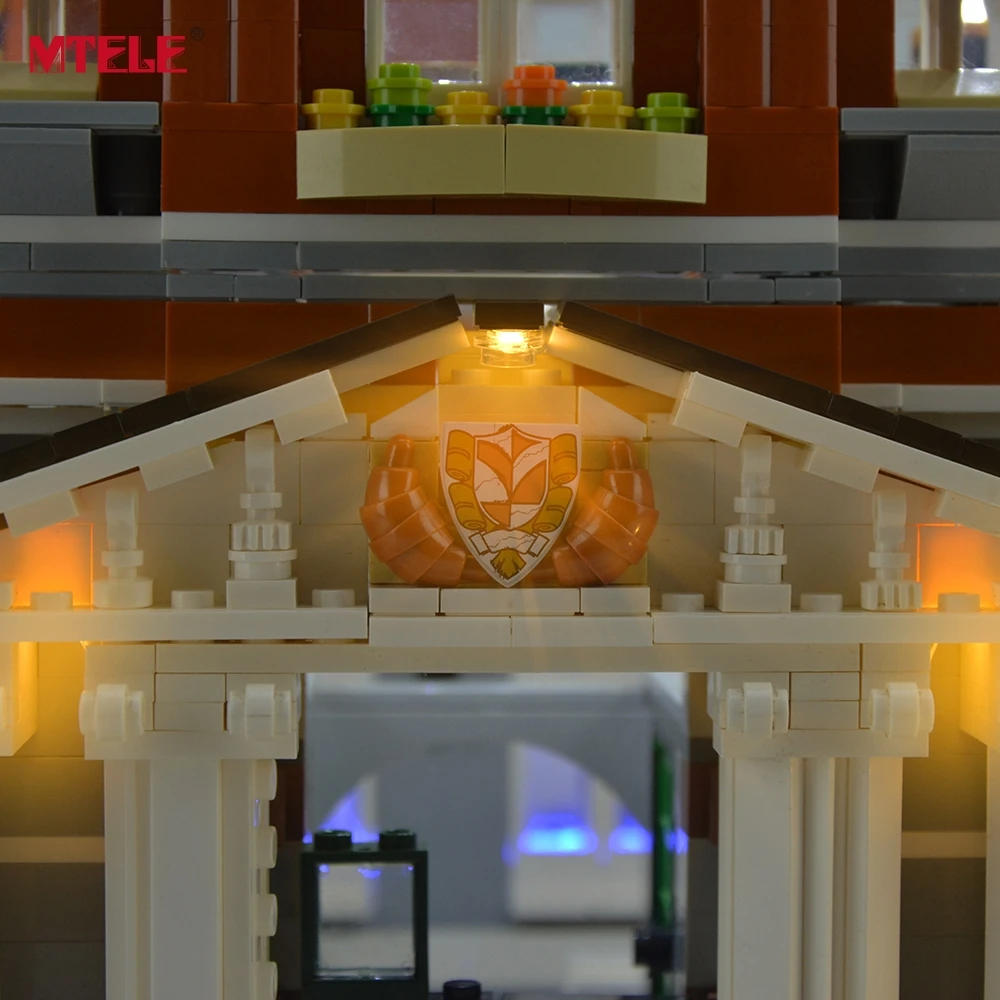 MTELE бренд светодиодный светильник комплект для 10224|compatible with lego|lego kitblock building |