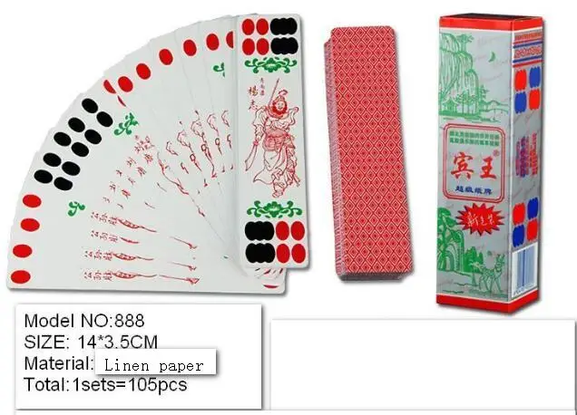 Sichuan Длинные карты игральные карты Sichuan брендовые пластиковые водонепроницаемые карты для покера shuihu символов - Цвет: Model NO 888
