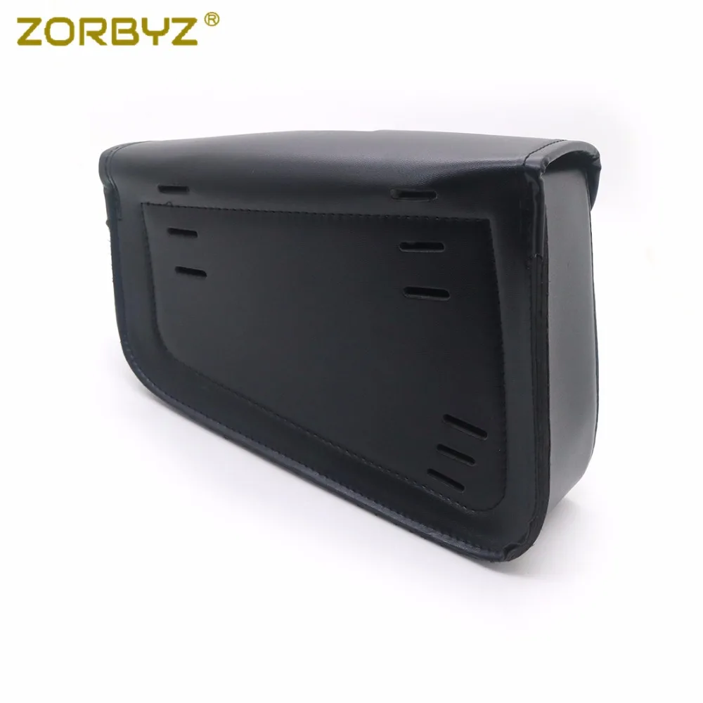 ZORBYZ мотоциклетная сумка черная из искусственной кожи для багажа Harley Sportster XL 883 Hugger