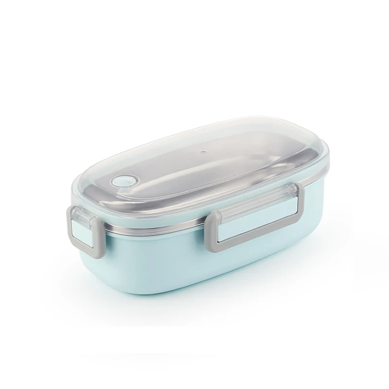 TUUTH Cute Lunch Box Stainless Steel Dinnerware Food Storage Container Children Kids School Office Portable Bento Box B5