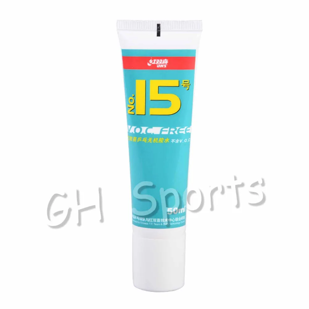 DHS رقم 15 VOC خالية الغراء (أحدث تاريخ الإنتاج) 50 ملليلتر المياه الغراء ل تنس طاولة مضرب بينغ بونغ اكسسوارات ناشئين المعتمدة