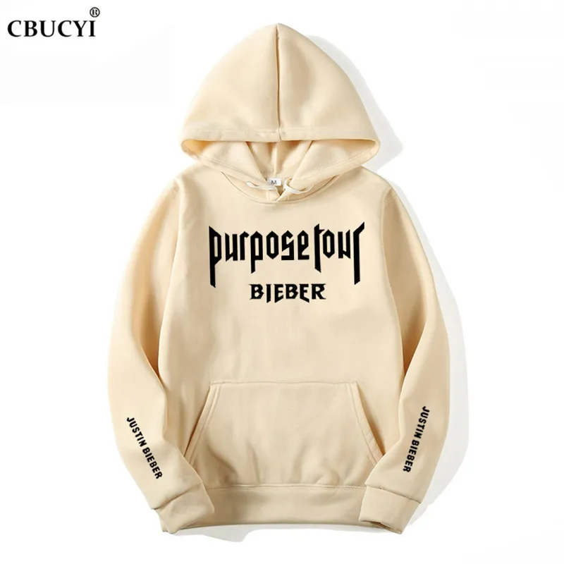2019 New Purpose Tour Hoodies Men Justin Bieber Purpose Tour Hoodie sudaderas para hombre Sweatshirts Men Swag Tyga Hoodie