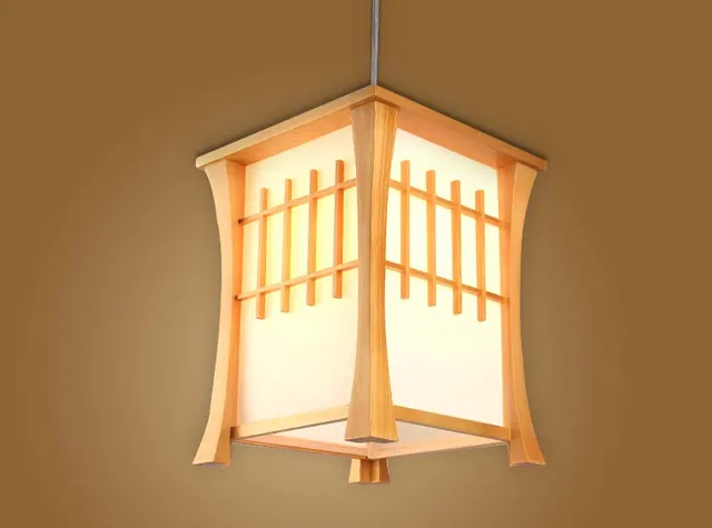 Japanese Pendant Light Washitsu Tatami Decor Lamp Restaurant Living Room Hallway Bedroom Indoor Lighting Home