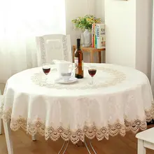 Большая распродажа Европейский сад вышитая круглая скатерть обеденный стол чехол для свадебного шкафа Подушка посылка элегантная скатерть на стол