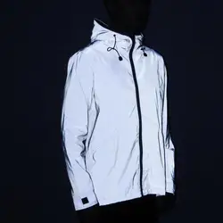 Новые 3 m Full Светоотражающая куртка Для мужчин/Для женщин Harajuku ветровки с капюшоном в стиле хип-хоп Уличная ночное блестящие пальто 3 м