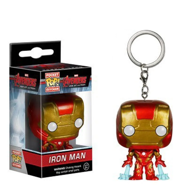 

Funko Pop Marvel Super Hero Iron Man  Action Figure With Retail Box PVC Keychain Toys Christmas Gift