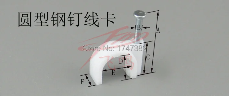 100 шт. 7 мм круглый Сталь ногтей кабель провод висеть стены винтовые зажимы кабельный зажим для RG59 RG6 белый Высокое качество низкая цена благоприятные