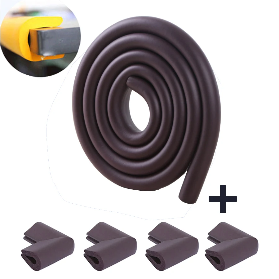 2 Meters Kids Safety Edge Guard Strip +4PCS U Shape Child Safety Corner
