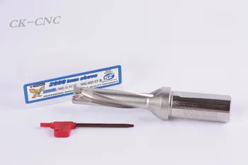 

hight quality WC-4D-17.5 C25 U drill indexable drill CNC TOOL 17.5mm-4D Machining length=70mm for WCMX030208 insert
