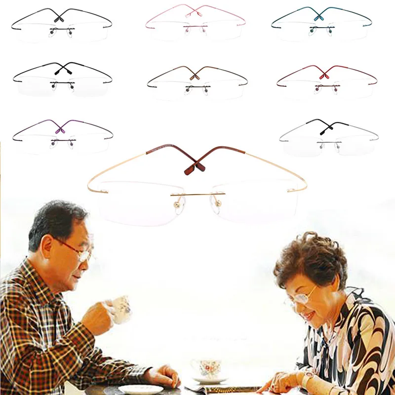 

Fashion Metal Rimless Eye Glasses Eyeglasses Frame Spectacle Frames