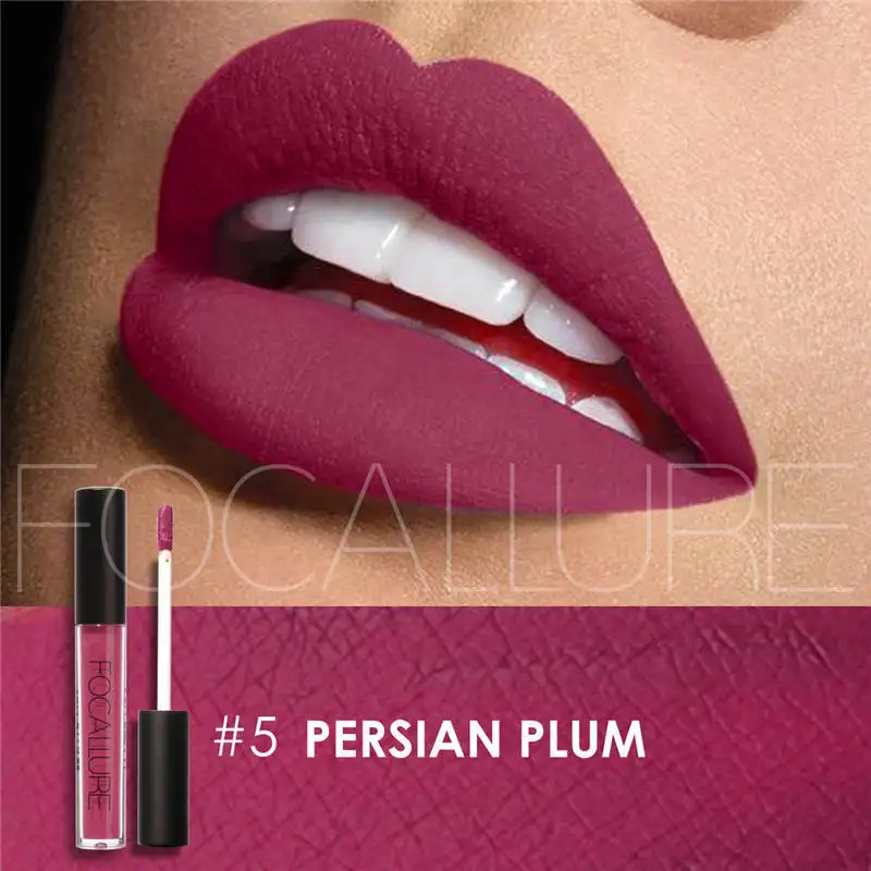 

FOCALLURE Waterproof Matte Liquid Lipstick Moisturizer Smooth Long Lasting Lip Gloss Cosmetic Beauty Makeup Matte Lipstick