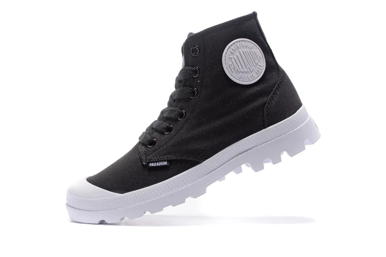 palladium boots black and white