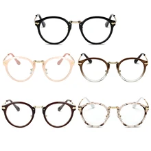 Винтажные мужские и женские очки с круглой оправой, прозрачные очки с полной оправой, модные оптические очки F05